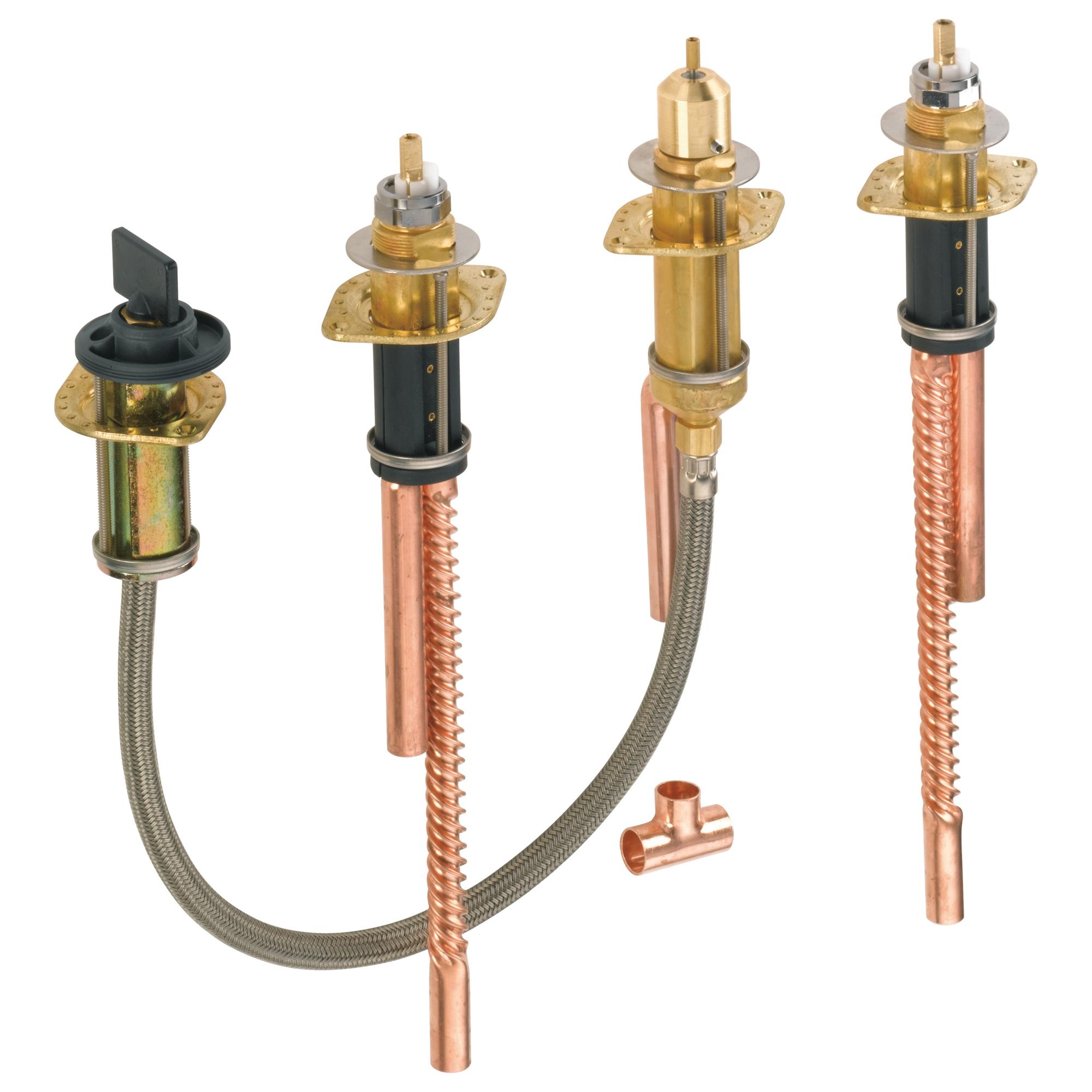 DELTA&reg; R4707 Adjustable Rough-In Valve, Solid Fabricated Brass Body, Domestic