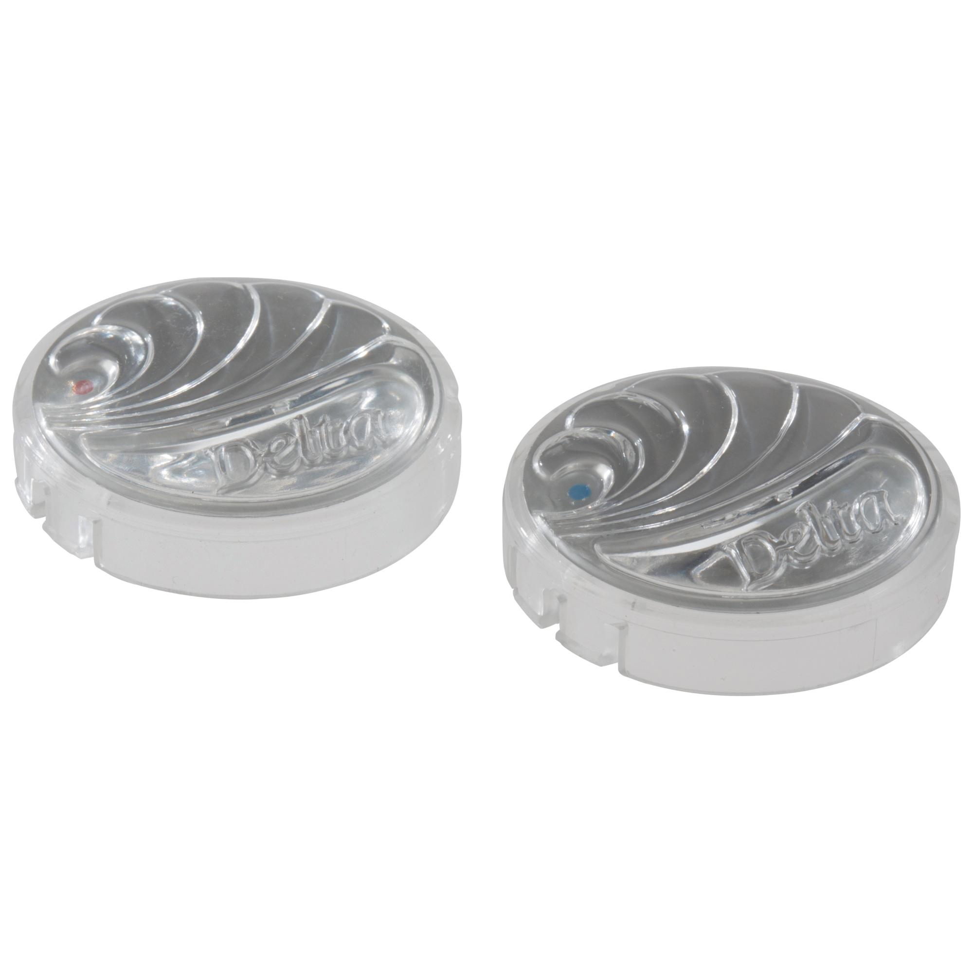 DELTA&reg; RP18373 Button Set, For Use With Trim Ring Replacement Part, Plastic, Chrome Plated, Domestic