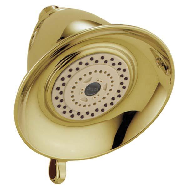 DELTA® RP34355PB Premium Showerhead, 2.5 gpm, 3-Spray, Polished Brass thumbnail 2