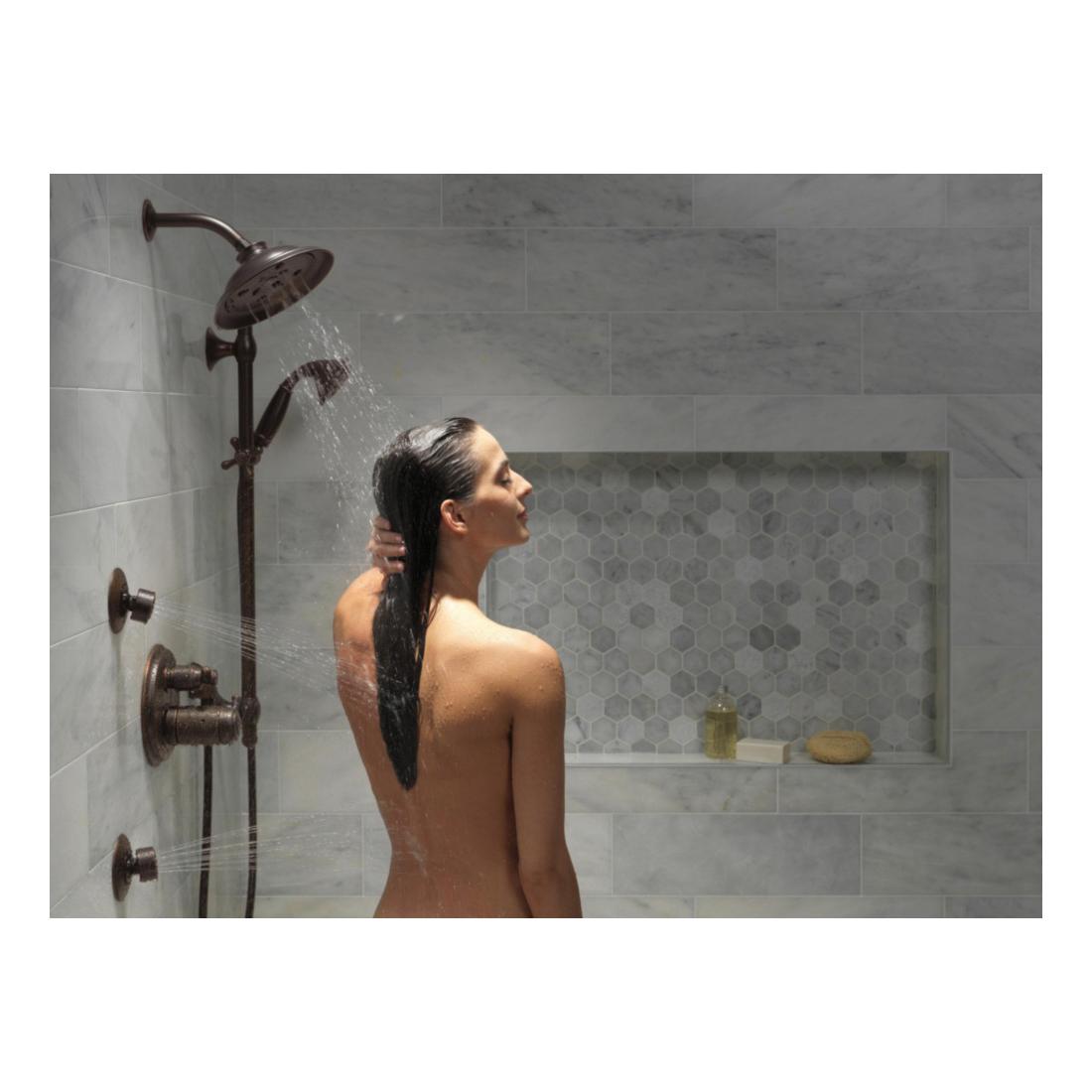DELTA® RP40593RB Shower Arm, 1/2 in, IPS, Brass, Venetian Bronze