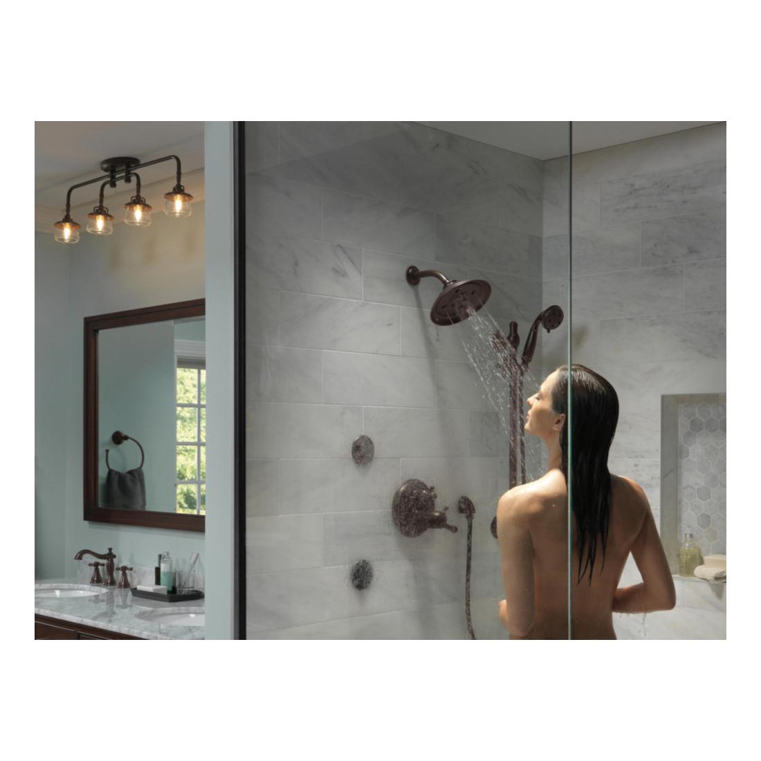 DELTA® RP40593RB Shower Arm, 1/2 in, IPS, Brass, Venetian Bronze thumbnail 3