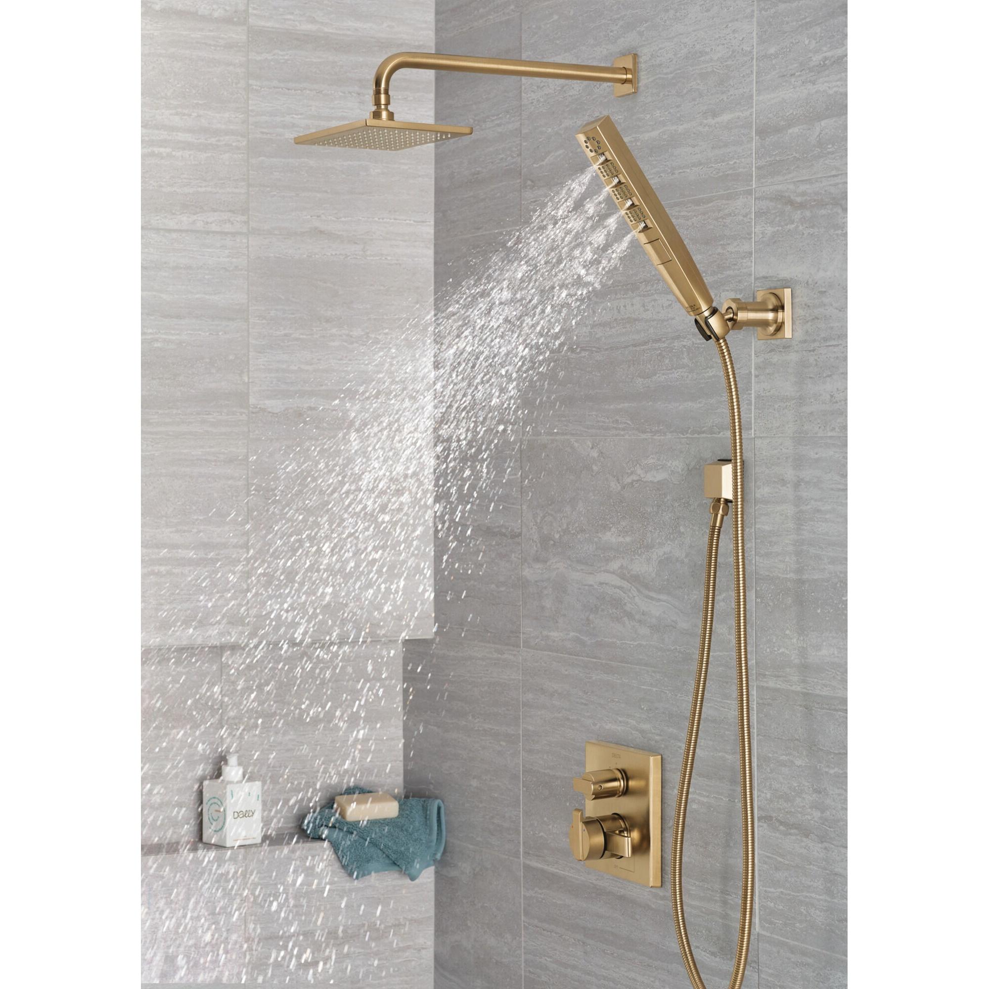 DELTA® RP46870CZ Shower Arm, 1/2 in, MPT, Champagne Bronze thumbnail 3