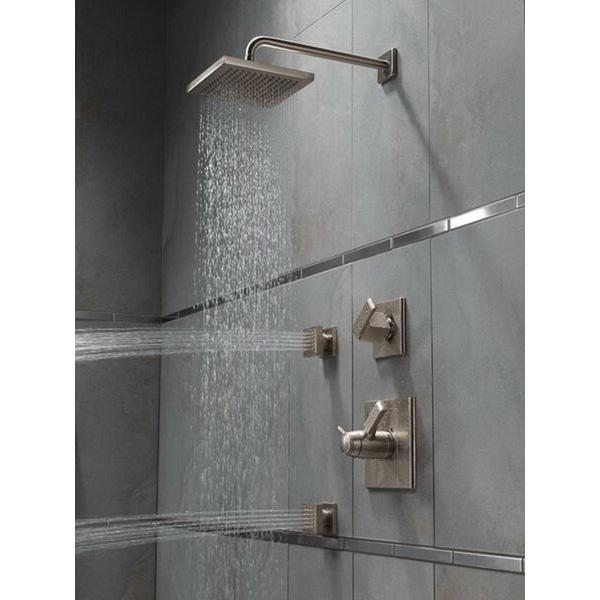 DELTA® RP53496SS Raincan Showerhead, 2.5 gpm, 1-Spray, Wall Mounting, 7-11/16 in H x 7-11/16 in W Head