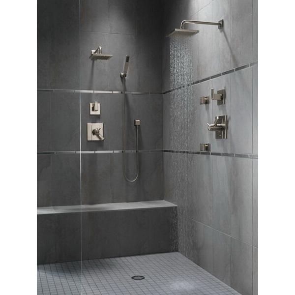 DELTA® RP53496SS Raincan Showerhead, 2.5 gpm, 1-Spray, Wall Mounting, 7-11/16 in H x 7-11/16 in W Head thumbnail 4