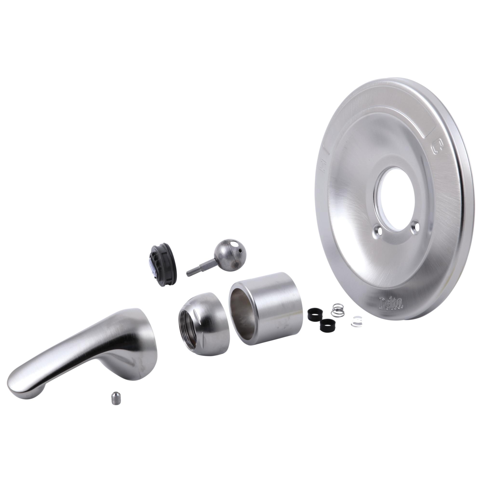 DELTA&reg; RP54870SS 600 Tub and Shower Renovation Kit, Brilliance&reg; Stainless Steel, Domestic