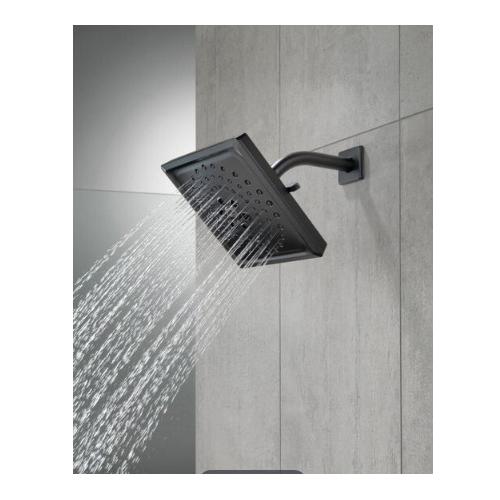 DELTA® Dryden™ RP6023BL Shower Arm, 1/2 in, MNPT, Brass, Matte Black thumbnail 2