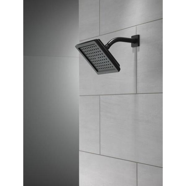 DELTA® Universal Showering RP62283BL Raincan Showerhead, 2.5 gpm, 1-Spray, Wall Mounting, 6-1/2 in Head, Matte Black thumbnail 2