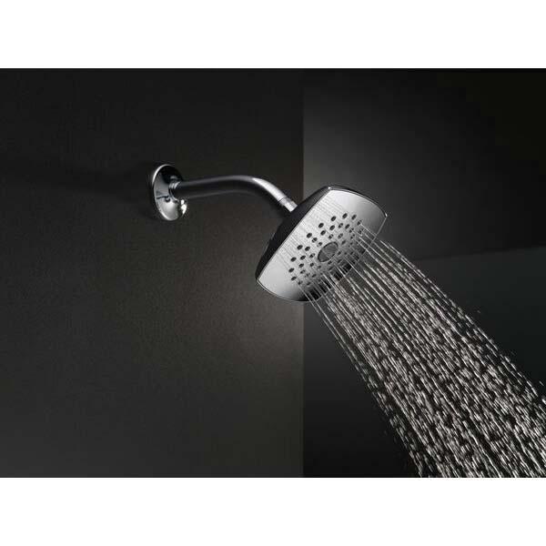 DELTA® Universal Showering RP64859SS Raincan Showerhead, 1.75 gpm, 1-Spray, Wall Mounting, 5-1/4 in Head, Stainless