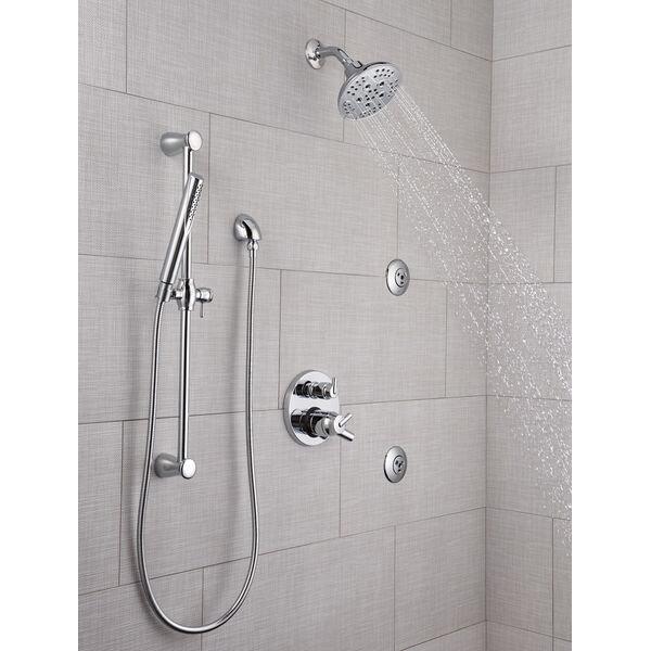 DELTA® SH5005 Spray Head, 1 gpm, Plastic, Chrome, Round Body Spray, 1 in L, 1-3/4 in Dia thumbnail 3