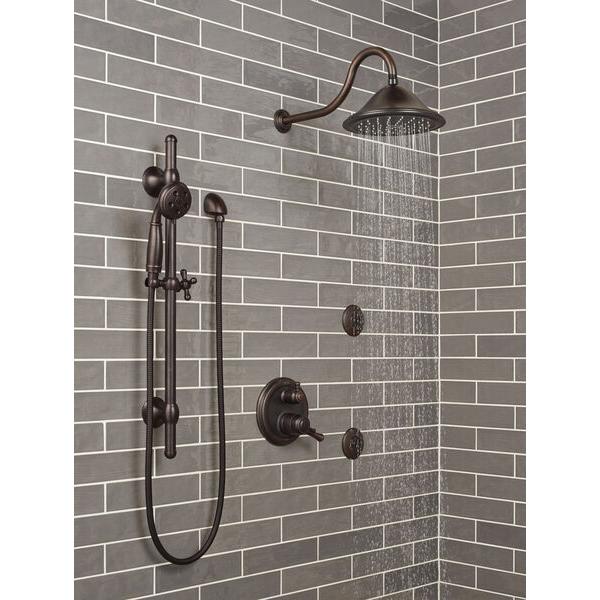 DELTA® SH5005-RB Spray Head, 1 gpm, Plastic, Venetian Bronze, Round Body Spray, 1 in L, 1-3/4 in Dia thumbnail 2