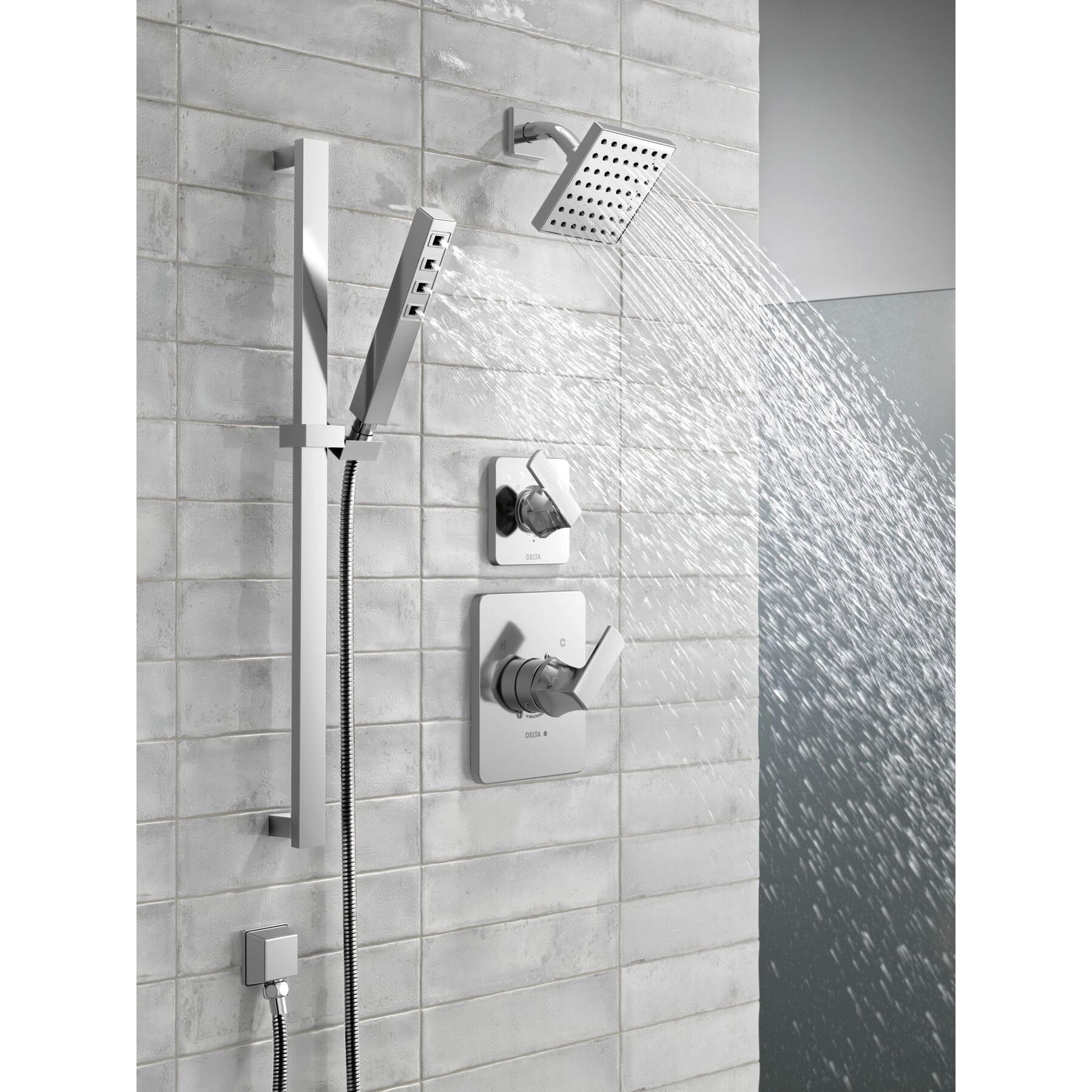 DELTA® Velum™ T11837 Diverter Trim, Lever Handle, 1-Handle -Handle, Zinc, Chrome thumbnail 3