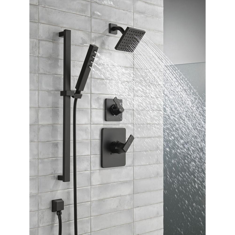 DELTA® Velum™ T11837-BL 3-Function Diverter Valve Trim, Matte Black thumbnail 4