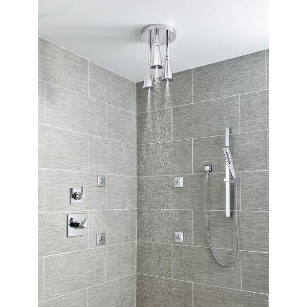 DELTA® Zura® T11874 Diverter Trim, 1/2 in, Lever Handle, 1-Handle -Handle, Brass, Chrome-Plated