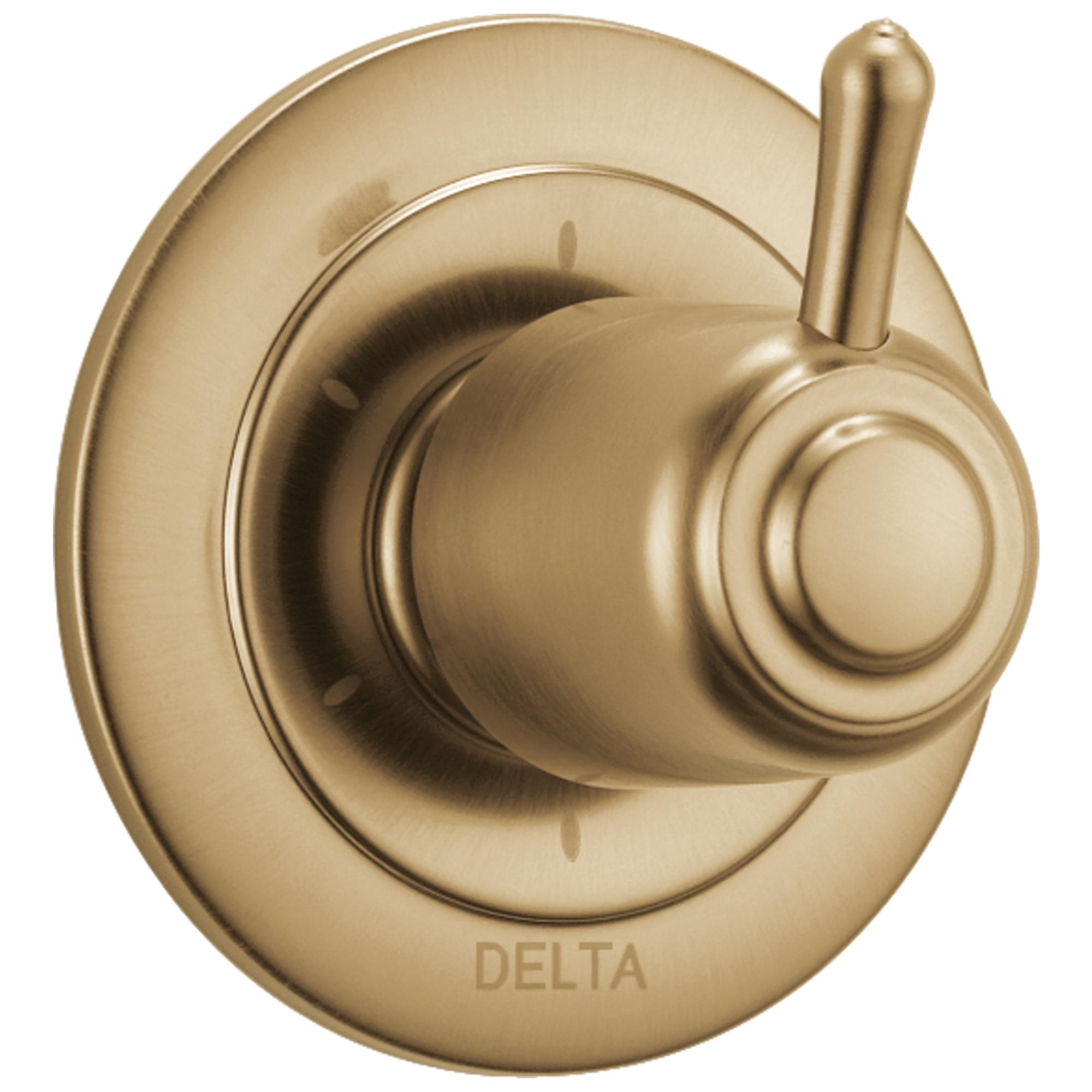 DELTA&reg; T11900-CZ 3-Port 6-Setting Diverter Trim, Hand Shower Yes/No: No, Brilliance&reg; Champagne Bronze