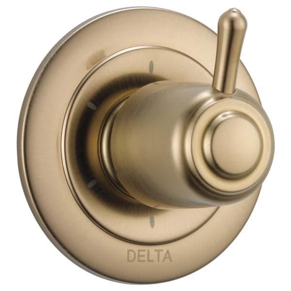 DELTA® Classic T11900-CZ Valve Trim, Lever Handle, 1-Handle -Handle, Brilliance® Champagne Bronze
