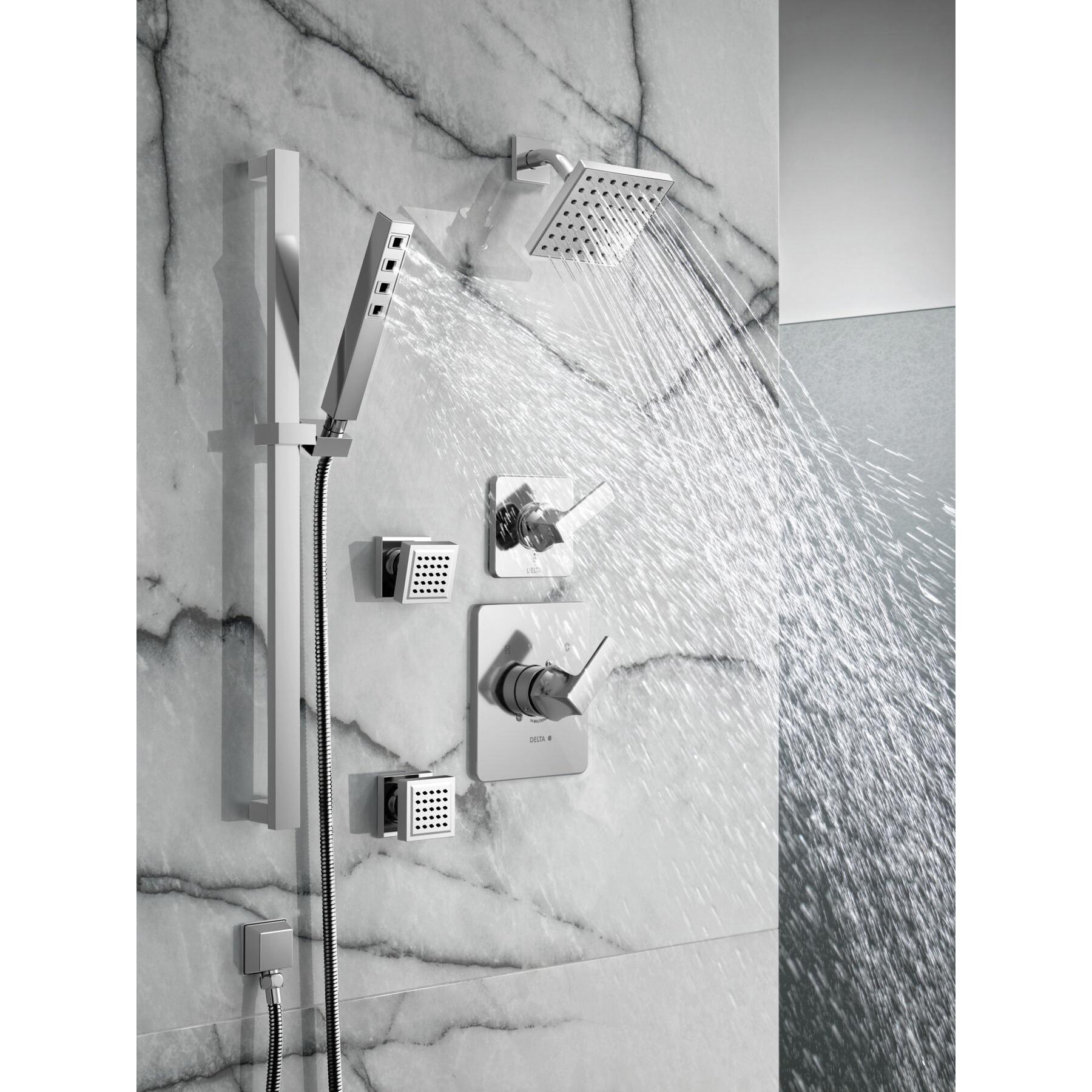 DELTA® Velum™ T11937 Diverter Trim, Lever Handle, 1-Handle -Handle, Zinc, Chrome thumbnail 3