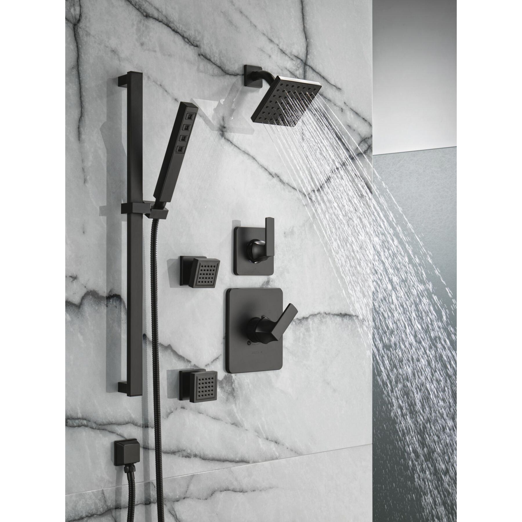 DELTA® Velum™ T11937-BL Diverter Trim, Lever Handle, 1-Handle -Handle, Zinc, Matte Black thumbnail 2
