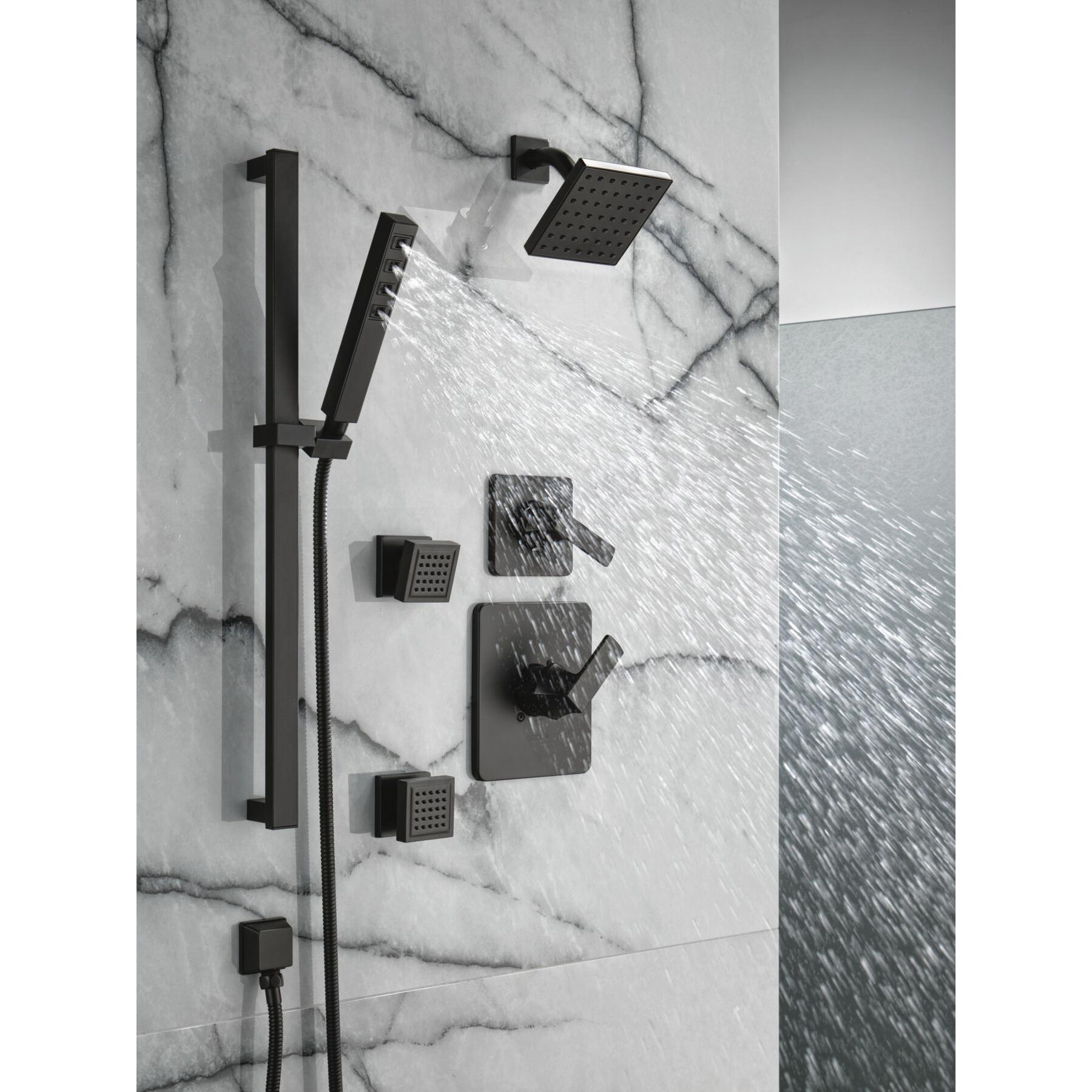 DELTA® Velum™ T11937-BL Diverter Trim, Lever Handle, 1-Handle -Handle, Zinc, Matte Black thumbnail 3