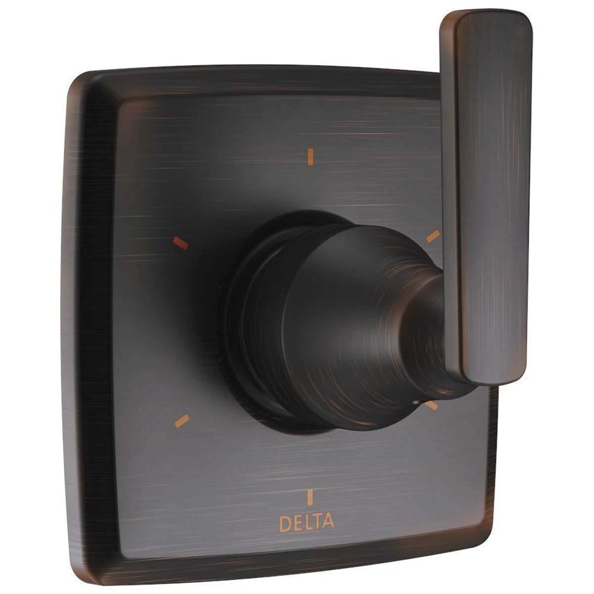 DELTA® Ashlyn® T11964-RB 6-Setting 3-Port Diverter Trim, Lever Handle, 1-Handle -Handle, Zinc, Venetian Bronze