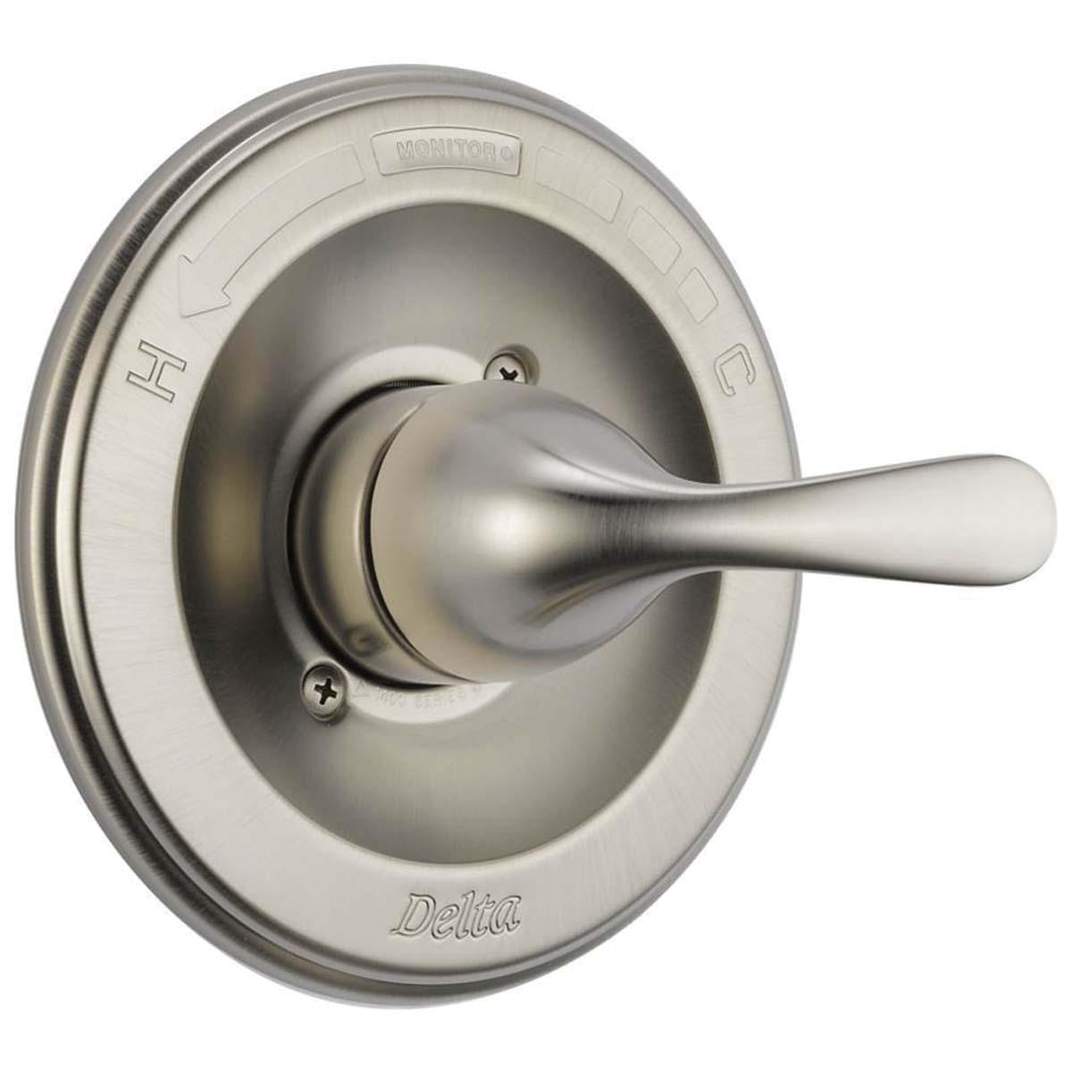 DELTA® 13 Series Classic® T13020-SS Valve Only Trim, Lever Handle, 1-Handle -Handle, Brass, Stainless Steel thumbnail 2