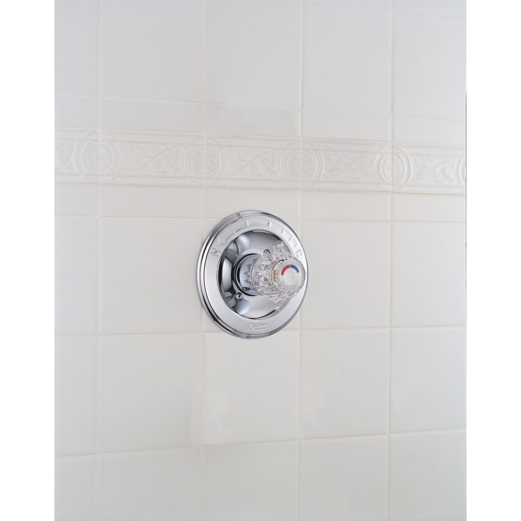 DELTA® Classic® T13022 Valve Only Trim, Lever Handle, 1-Handle -Handle, Brass, Chrome