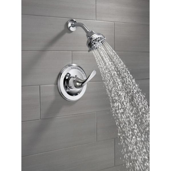 DELTA® Classic™ T13220 Shower Trim Kit, Brass, Chrome, 1-Handle-Handle, 1.75 gpm thumbnail 2