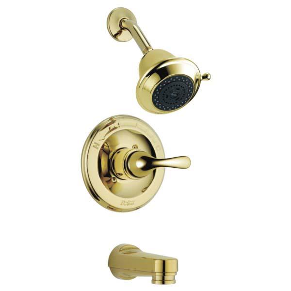 DELTA® 13 Series Classics™ T13420-PBSHCPD Tub and Shower Trim, Polished Brass, 1 -Handle, 1.75 gpm thumbnail 2