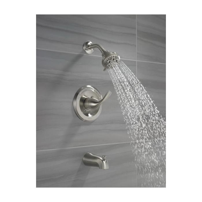 DELTA® 13 Series Classics™ T13420-SS Tub and Shower Trim Kit, 1/2 in, IPS x Slip x C, Brass, Brilliance® Stainless Steel thumbnail 3