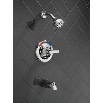 DELTA® Monitor® Monitor® 13 Series HDF® T13491 Tub and Shower Faucet Trim, Chrome, 1-Handle, 1.75 gpm thumbnail 4