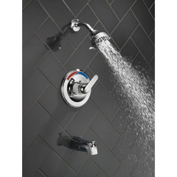 DELTA® Monitor® Monitor® 13 Series HDF® T13491 Tub and Shower Faucet Trim, Chrome, 1-Handle, 1.75 gpm thumbnail 3