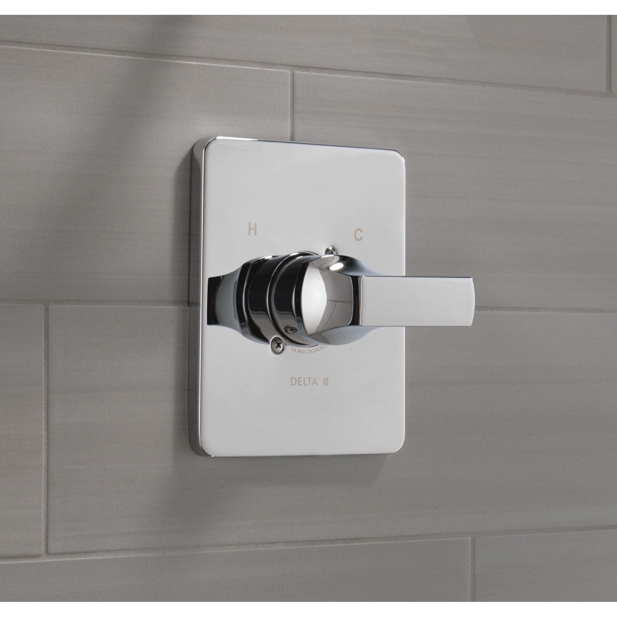 DELTA® Velum™ T14037 Valve Only Trim, Lever Handle, 1-Handle, Zinc, Chrome