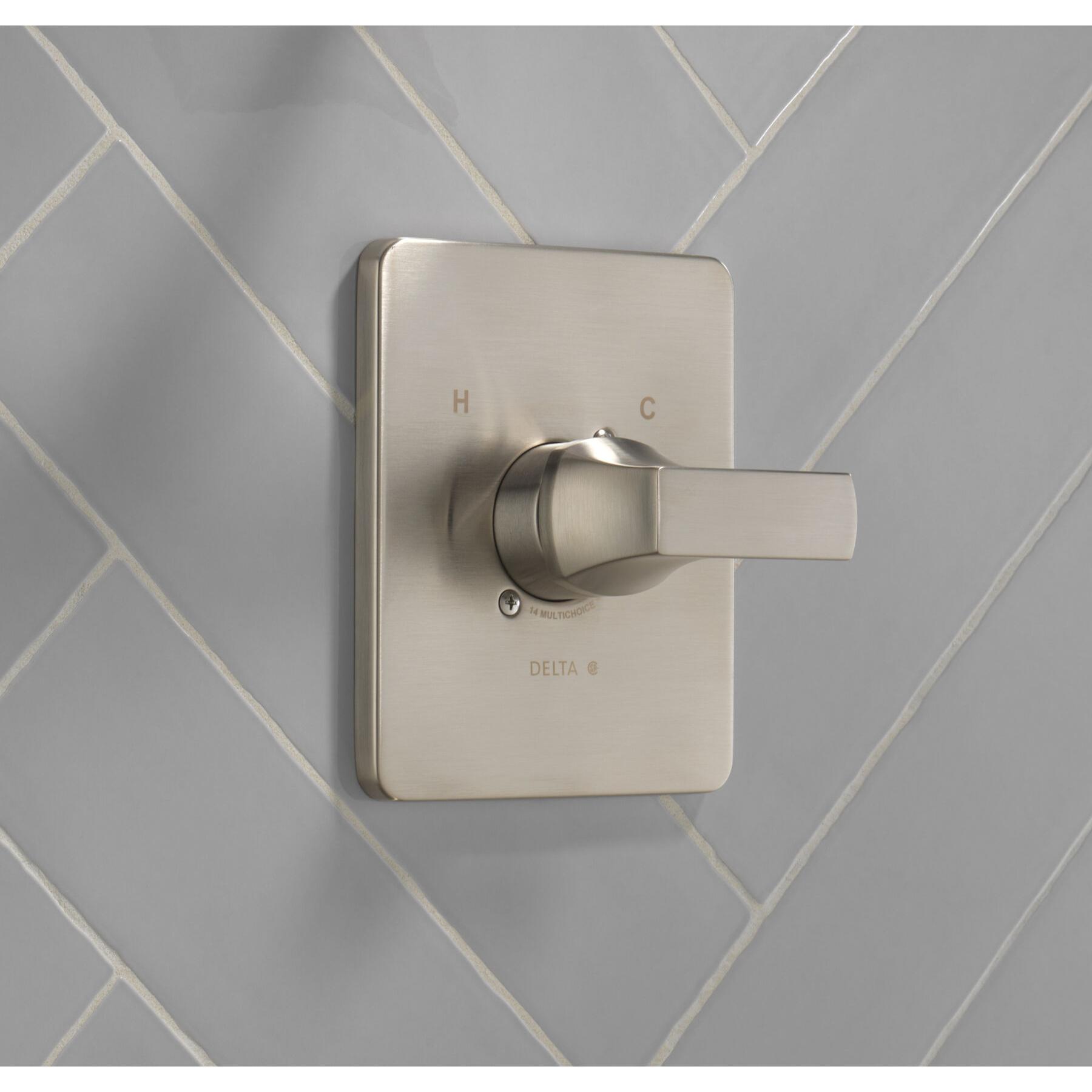 DELTA® Velum™ T14037-SS Valve Only Trim, Lever Handle, 1-Handle -Handle, Zinc, Stainless