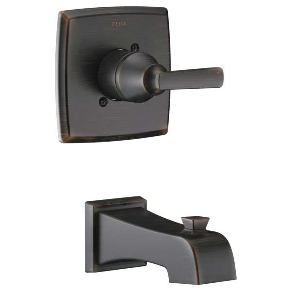 DELTA® 14 Series Ashlyn® T14164-RB Tub Trim, Brass, Venetian Bronze®, 1.75 gpm