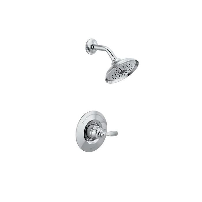 DELTA® Woodhurst™ T14232 Woodhurst Shower Trim Kit, Metal, Chrome, 1-Handle-Handle, 1.75 gpm thumbnail 4
