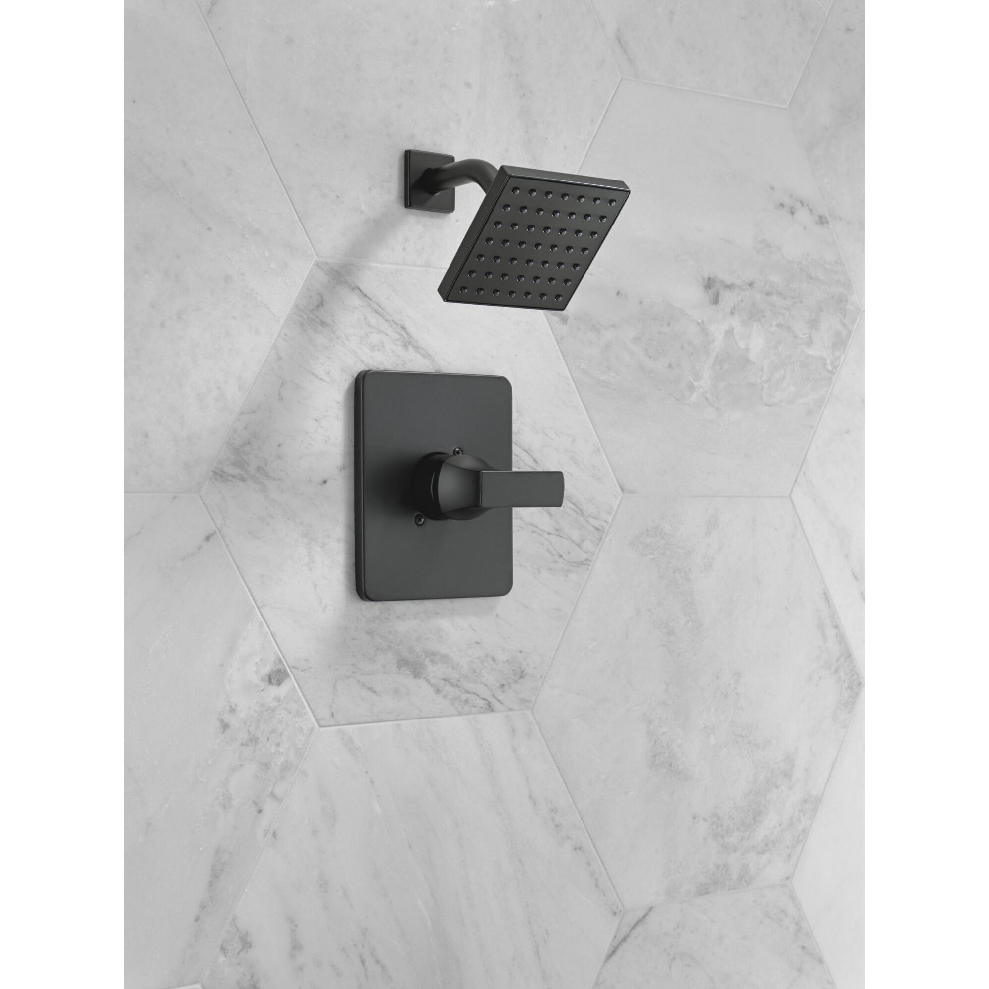 DELTA® Velum™ T14237-BL Shower Only Faucet Trim, Brass, Matte Black, 1-Handle, 1.75 gpm