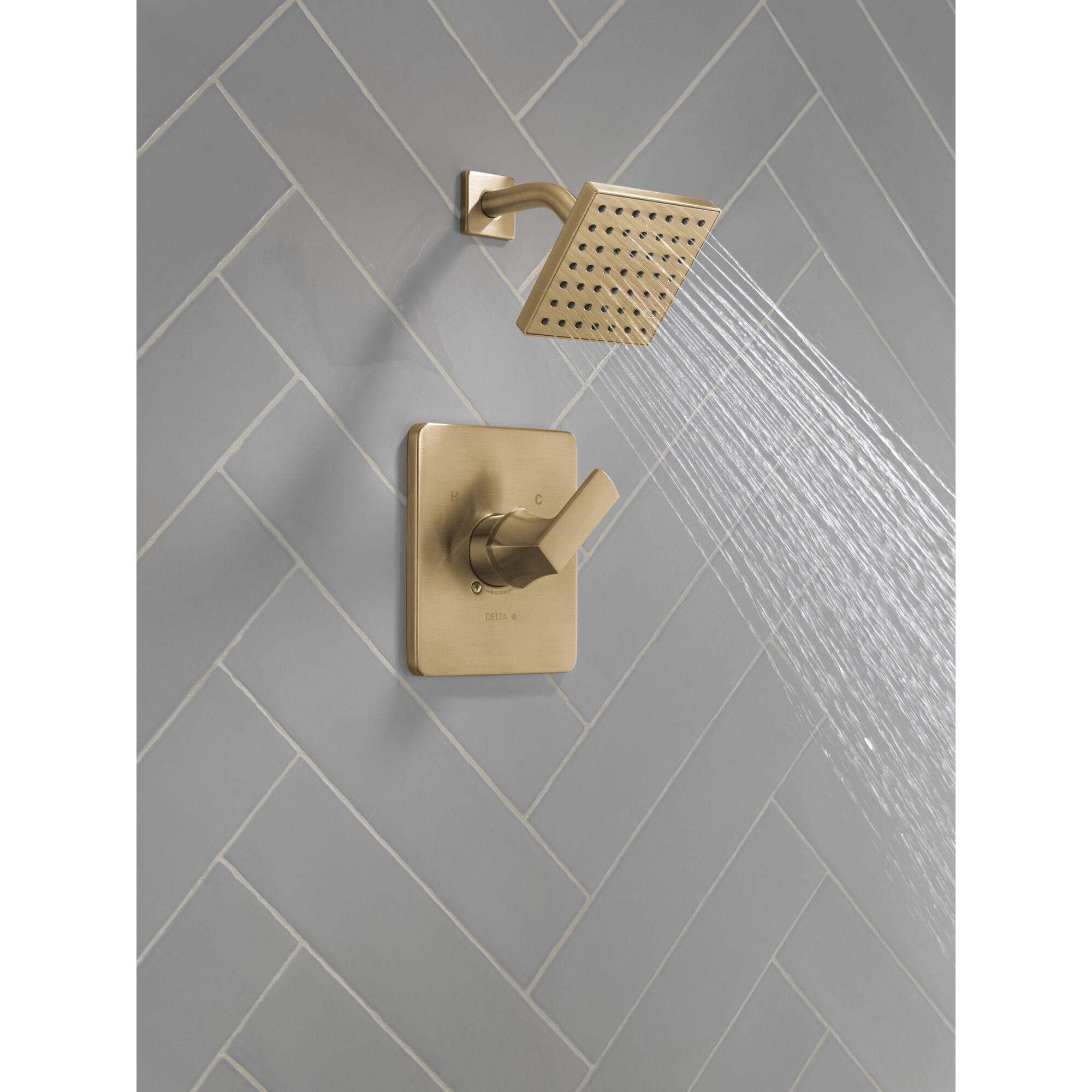 DELTA® Velum™ T14237-CZ Shower Only Faucet Trim, Brass, Champagne Bronze, 1-Handle, 1.75 gpm thumbnail 2