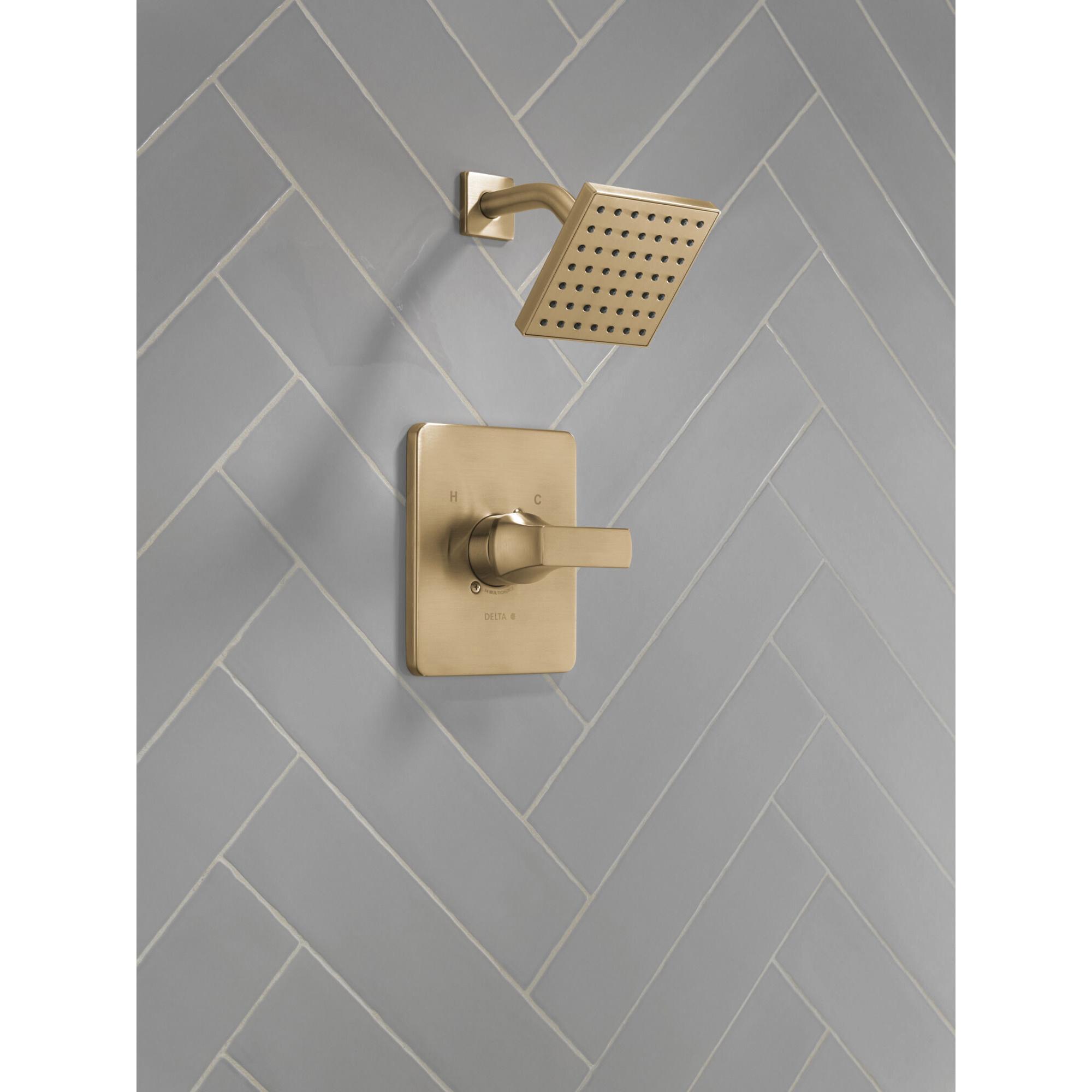 DELTA® Velum™ T14237-CZ Shower Only Faucet Trim, Brass, Champagne Bronze, 1-Handle, 1.75 gpm thumbnail 3