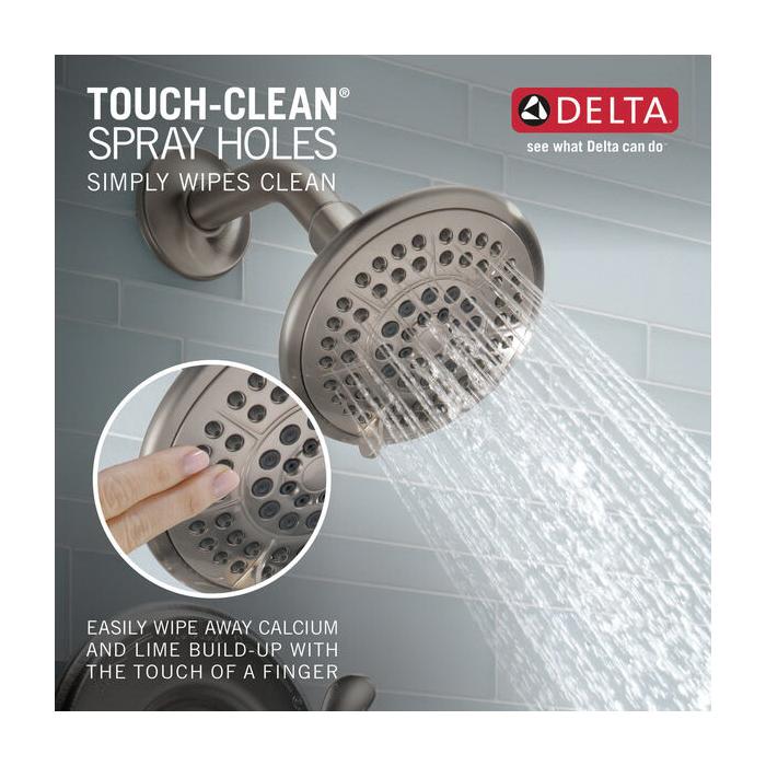 DELTA® Lahara® T14238-SS Shower Trim Kit, 1/2 in, 3/4 in, Brass, Brilliance Stainless Steel, 1-Handle -Handle, 1.75 gpm thumbnail 3