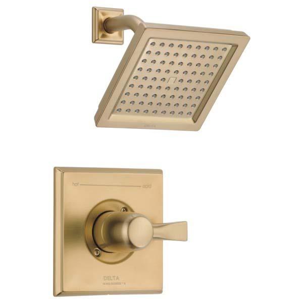 DELTA® Monitor® 14 Series Dryden™ T14251-CZ Shower Trim, Brass, Brilliance Champagne Bronze, 1-Handle -Handle, 2.5 gpm thumbnail 2