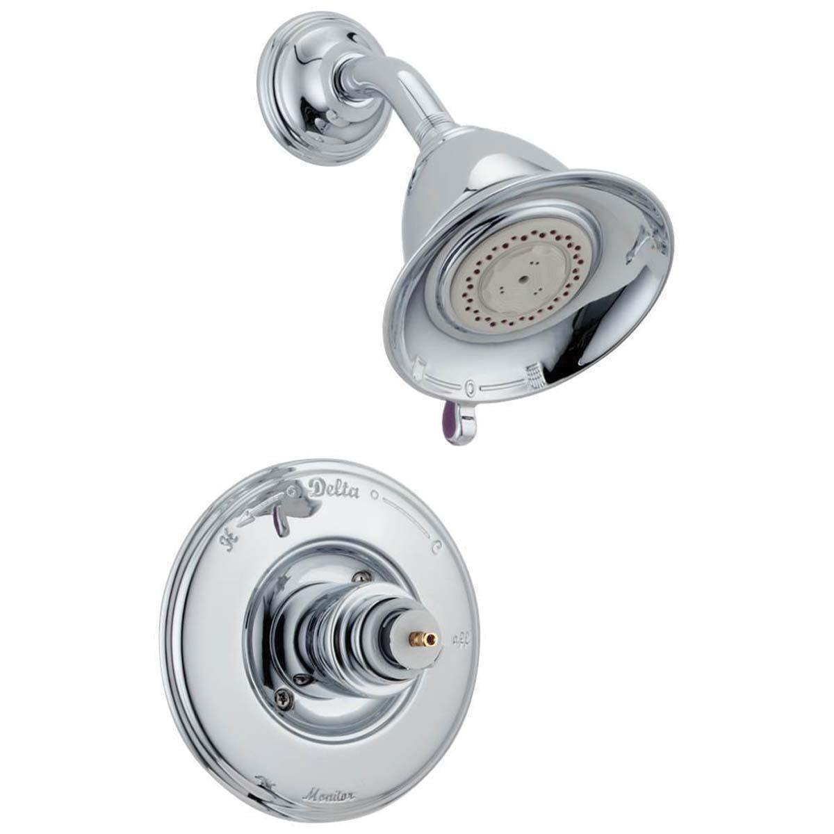 DELTA® Monitor® 14 Series Victorian® T14255-LHP Shower Trim, Brass, Chrome, 1-Handle -Handle, 2.5 gpm thumbnail 2