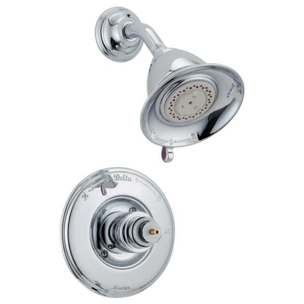 DELTA® Monitor® 14 Series Victorian® T14255-LHP Shower Trim, Brass, Chrome, 1-Handle -Handle, 2.5 gpm
