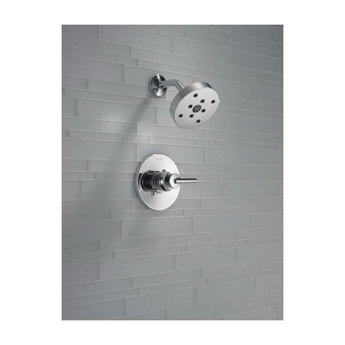 DELTA® Monitor® 14 Series Trinsic® T14259 Shower Trim, Brass, Chrome, 1-Handle-Handle, 1.75 gpm