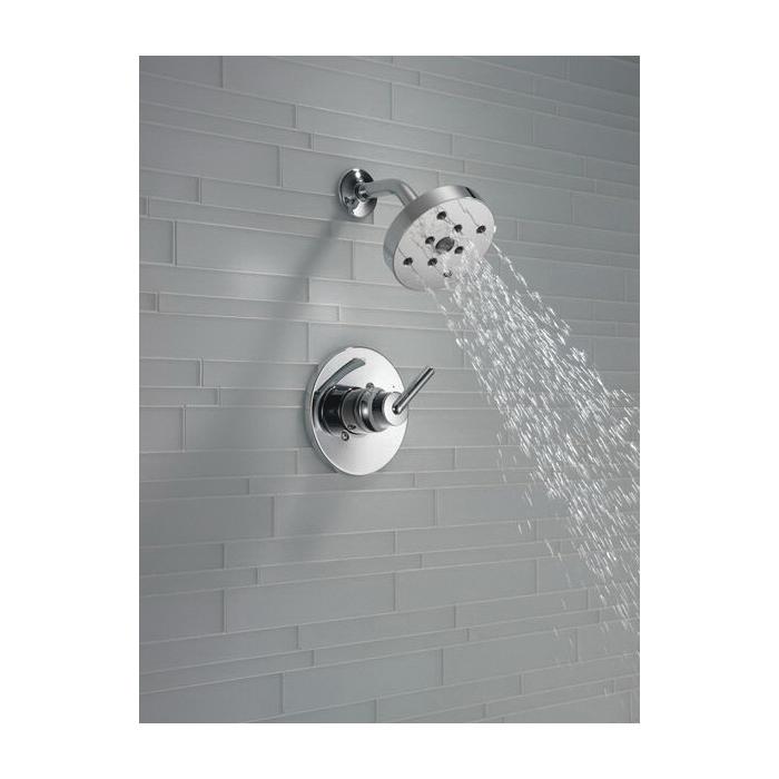 DELTA® Monitor® 14 Series Trinsic® T14259 Shower Trim, Brass, Chrome, 1-Handle-Handle, 1.75 gpm thumbnail 3