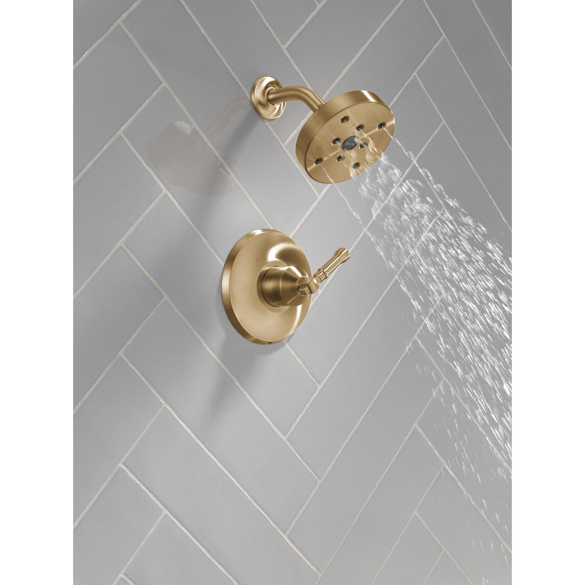 DELTA® Broderick® T14284-CZ-PR Shower Only Faucet Trim, Lumicoat® Champagne Bronze, 1-Handle, 1.75 gpm thumbnail 2