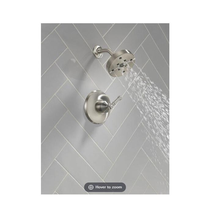 DELTA® 17 Series Broderick® T14284-SS-PR Shower Trim, Zinc, Lumicoat Stainless, 1-Handle -Handle, 1.75 gpm thumbnail 2