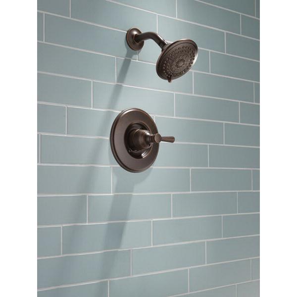 DELTA® 14 Series Linden™ T14293-RB Shower Trim, 1/2 in, Brass, Venetian Bronze, 1-Handle -Handle, 1.75 gpm