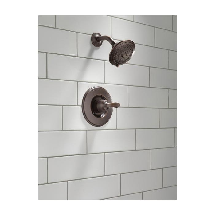 DELTA® Linden™ T14294-RB Shower Trim Kit, Brass, Venetian Bronze, 1-Handle -Handle, 1.75 gpm thumbnail 4