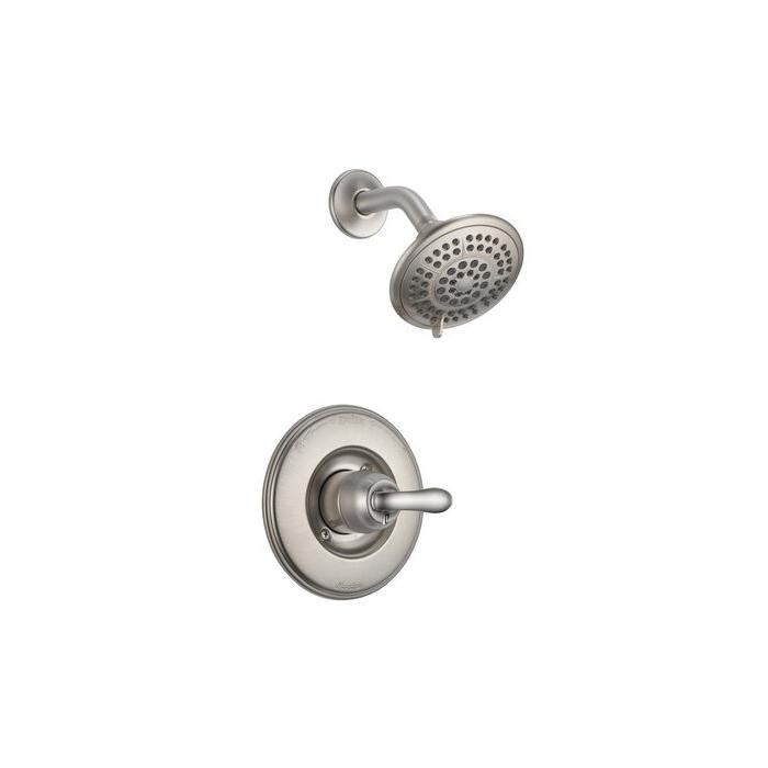 DELTA® Linden™ T14294-SS Shower Trim Kit, Brass, Brilliance Stainless Steel, 1-Handle -Handle, 1.75 gpm thumbnail 2