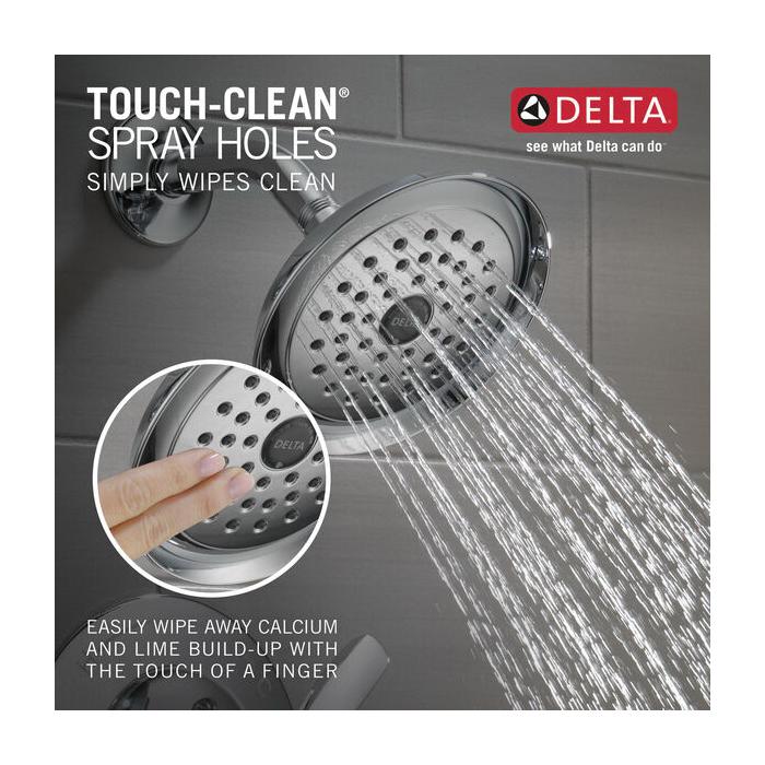 DELTA® Woodhurst® T14432 Woodhurst Tub and Shower Trim Kit, 1/2 in, IPS x Slip x Sweat, Chrome, 1-Handle, 1.75 gpm