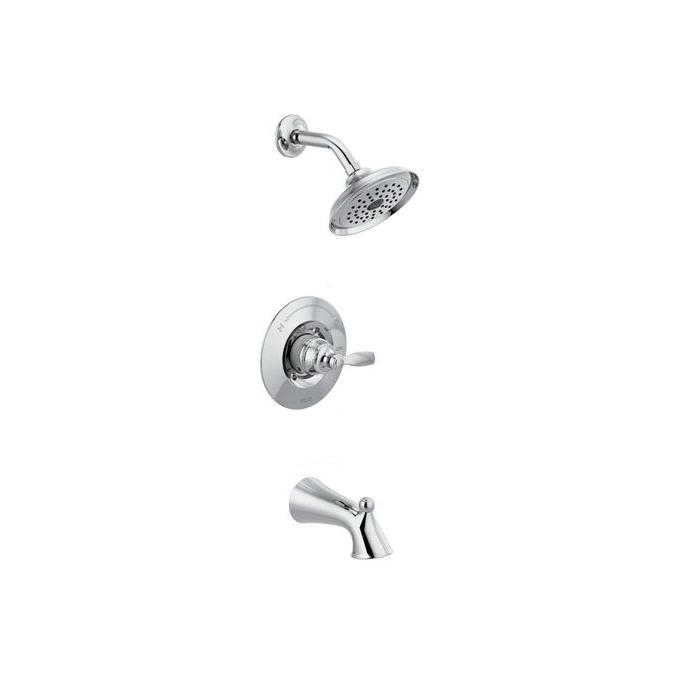 DELTA® Woodhurst® T14432 Woodhurst Tub and Shower Trim Kit, 1/2 in, IPS x Slip x Sweat, Chrome, 1-Handle, 1.75 gpm thumbnail 2